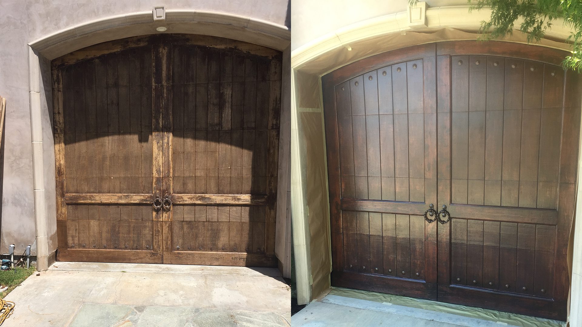 js painting before and after door js painting before and after door