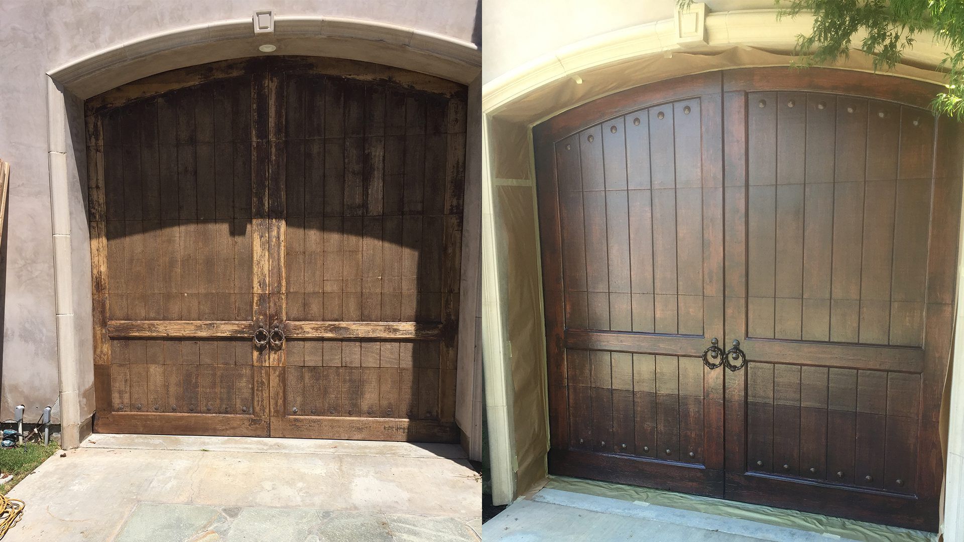 js painting before and after door js painting before and after door