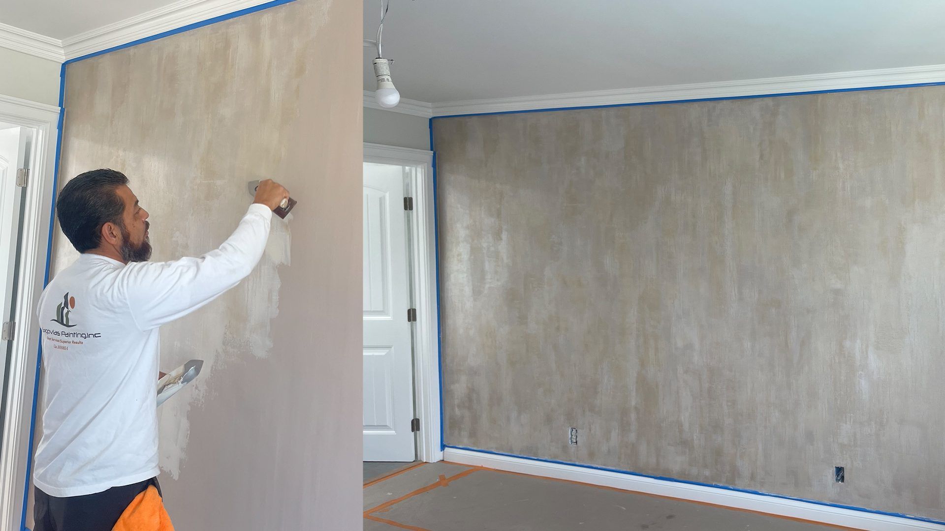 julio s painting textured wall side by side julio s painting textured wall side by side